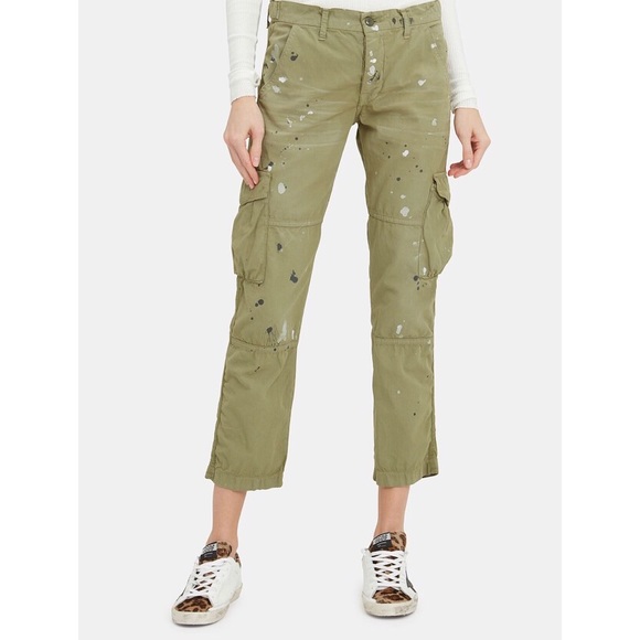 NSF women’s Basquiat Paint Splatter Cargo Pants - Picture 2 of 8